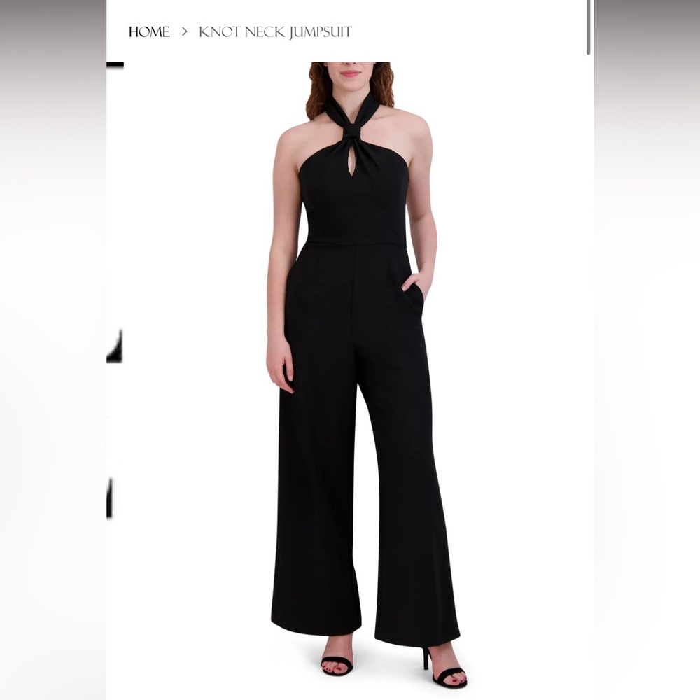 Julia Jordan Knot Neck Jumpsuit